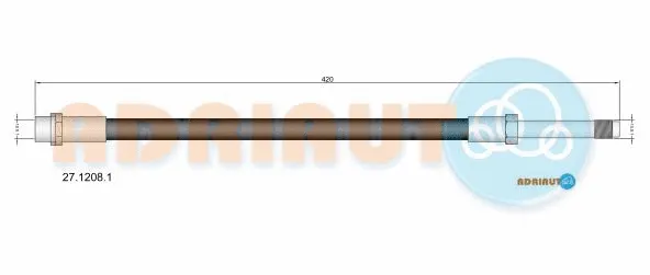 Flexible de frein ADRIAUTO 27.1208.1