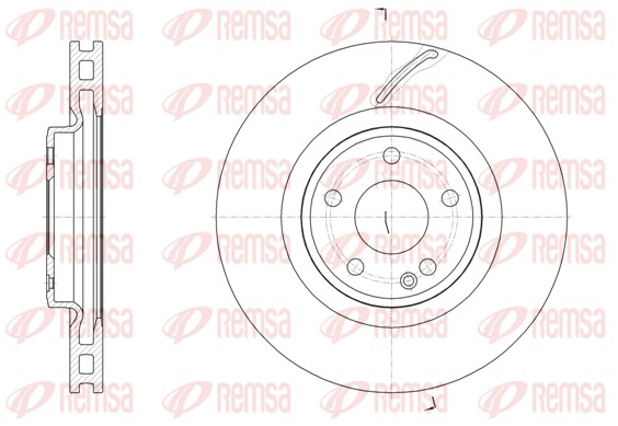 Disque de frein REMSA 61524.10