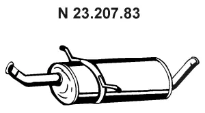 Silencieux arrière EBERSPÄCHER 23.207.83