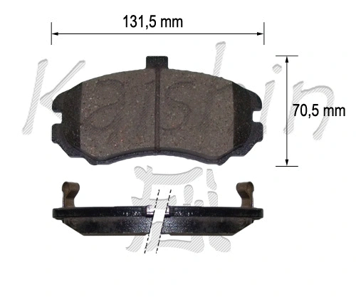 Kit de plaquettes de frein, frein à disque KAISHIN FK11224