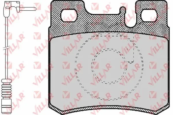 Kit de plaquettes de frein, frein à disque VILLAR 626.0428A