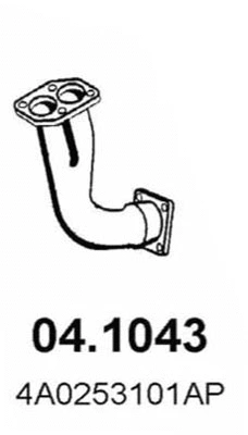 Tuyau d'échappement ASSO 04.1043