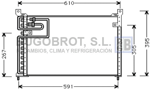 Condenseur, climatisation BUGOBROT 62-AU5113