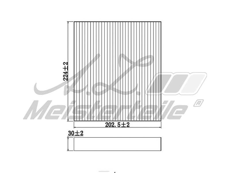 Filtre, air de l'habitacle A.Z. Meisterteile AZMT-41-010-1548