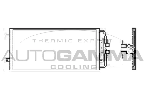 Condenseur, climatisation AUTOGAMMA 107048