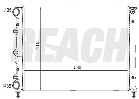 Radiateur, refroidissement du moteur REACH 1.40.13027.534