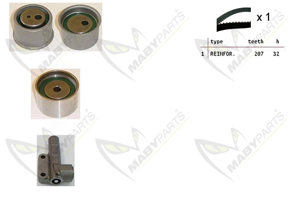 Kit de courroie crantée MABYPARTS OBK010484