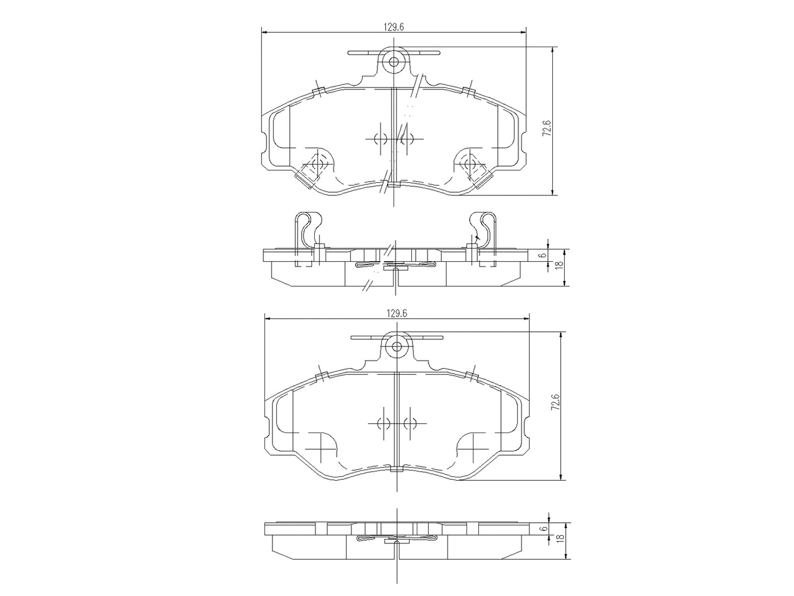 Kit de plaquettes de frein, frein à disque A.Z. Meisterteile AZMT-44-022-1437