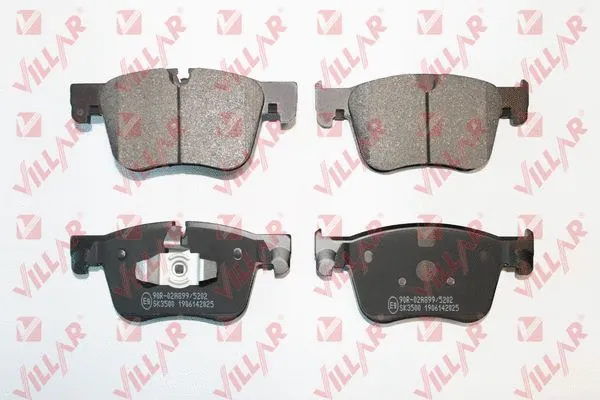 Kit de plaquettes de frein, frein à disque VILLAR 626.2025