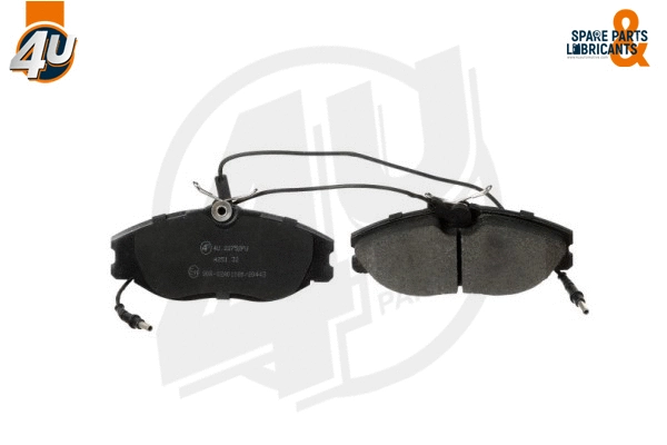 Kit de plaquettes de frein, frein à disque 4U Autoparts 22752PU