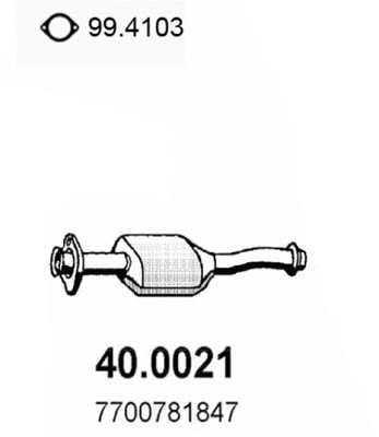Catalyseur ASSO 40.0021