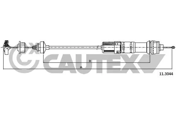 Tirette à câble, commande d'embrayage CAUTEX 038410