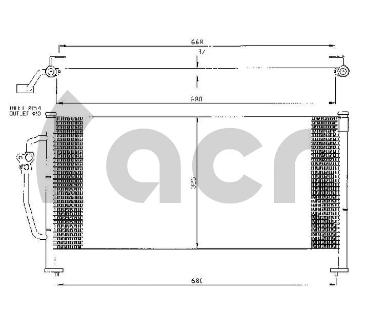 Condenseur, climatisation ACR 300429