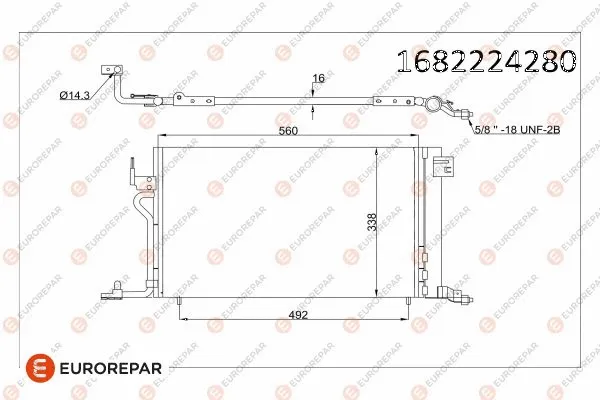 Condenseur, climatisation EUROREPAR 1682224280