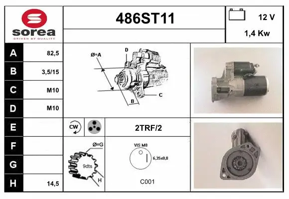 Démarreur STARTCAR 486ST11