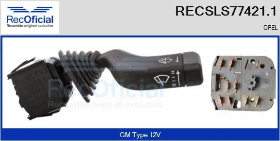 Commutateur de colonne de direction RECOFICIAL RECSLS77421.1