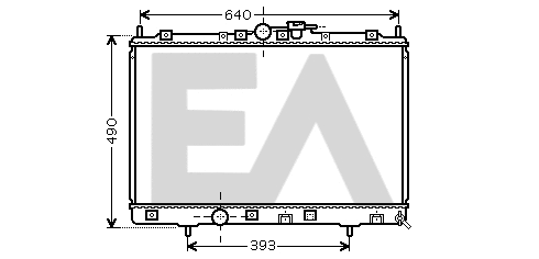 Radiateur, refroidissement du moteur EACLIMA 31R51080