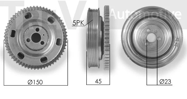 Poulie, vilebrequin TREVI AUTOMOTIVE PC1142