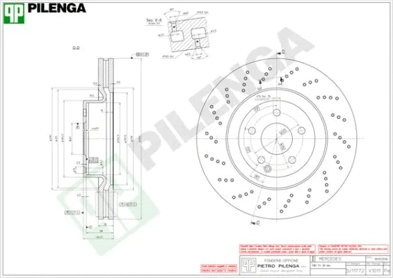 Disque de frein PILENGA V1011