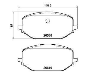 Kit de plaquettes de frein, frein à disque TECDRIVE TPF0494