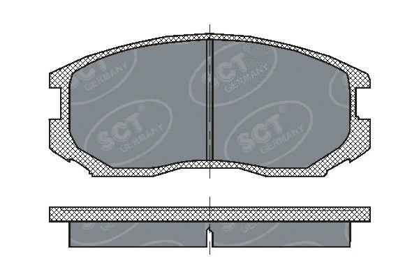 Kit de plaquettes de frein, frein à disque SCT - MANNOL SP 196 PR