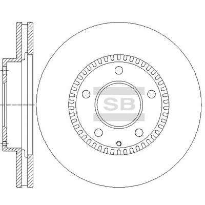 Disque de frein Hi-Q SD2070