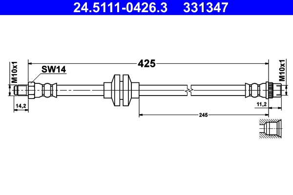 Flexible de frein ATE 24.5111-0426.3