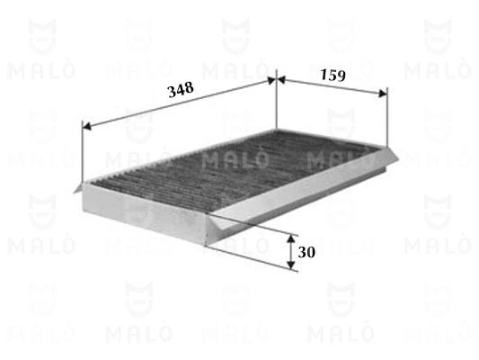 Filtre, air de l'habitacle AKRON-MALÒ 1530372