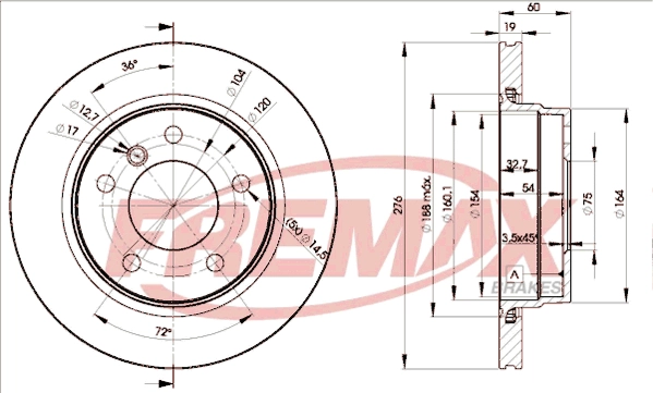 Disque de frein FREMAX BD-2315