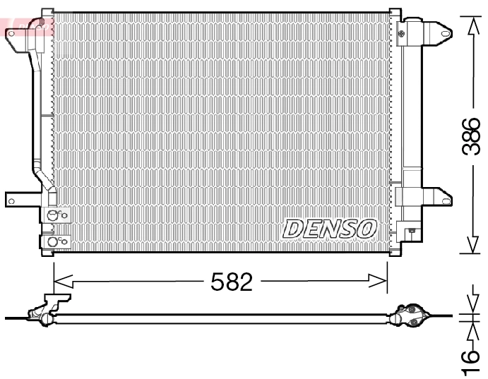 Condenseur, climatisation DENSO DCN32027