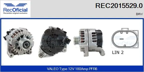Alternateur RECOFICIAL REC2015529.0