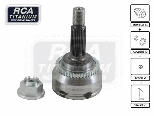 Jeu de joints, arbre de transmission RCA FRANCE MI84