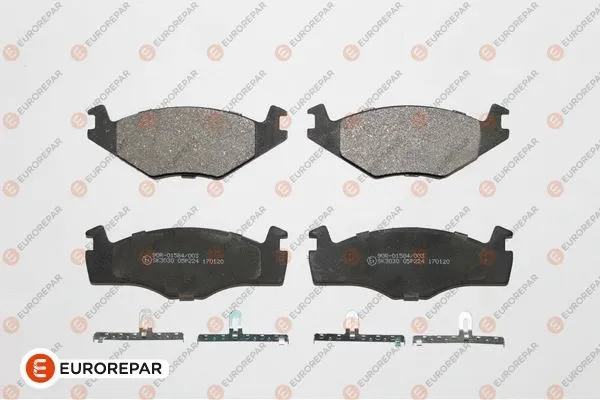 Kit de plaquettes de frein, frein à disque EUROREPAR 1617282380