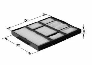 Filtre, air de l'habitacle CLEAN FILTERS NC2371CA