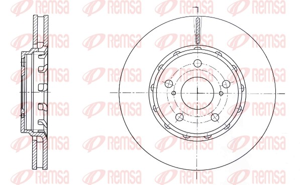 Disque de frein REMSA 61593.10