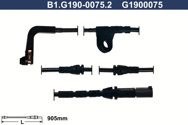 Contact d'avertissement, usure des plaquettes de frein GALFER B1.G190-0075.2