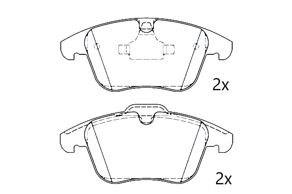 Kit de plaquettes de frein, frein à disque Omnicraft 2674700