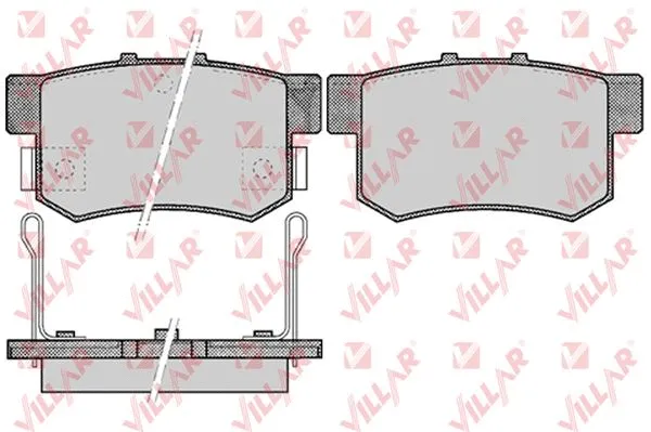 Kit de plaquettes de frein, frein à disque VILLAR 626.0508