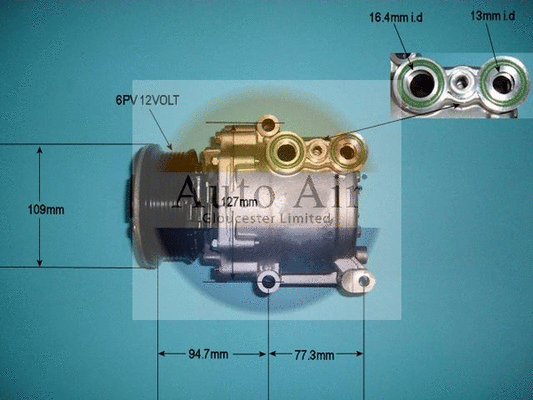 Compresseur, climatisation AUTO AIR GLOUCESTER 14-9759