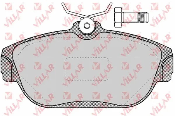 Kit de plaquettes de frein, frein à disque VILLAR 626.0382