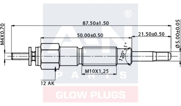 Bougie de préchauffage A-N PARTS A-N087075