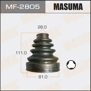 Jeu de joints-soufflets, arbre de commande MASUMA MF-2805