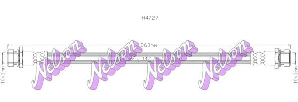 Flexible de frein KAWE H4727