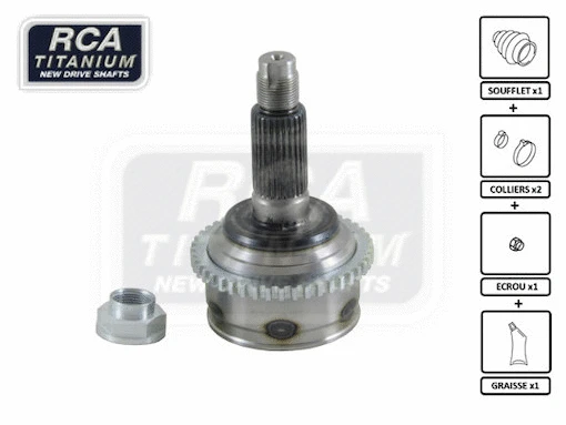 Jeu de joints, arbre de transmission RCA FRANCE MA75