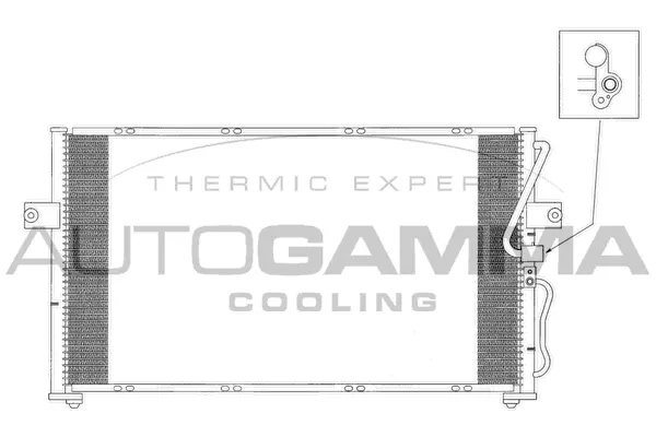 Condenseur, climatisation AUTOGAMMA 103611