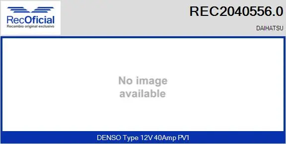 Alternateur RECOFICIAL REC2040556.0