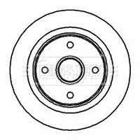 Disque de frein BORG & BECK BBD5862S