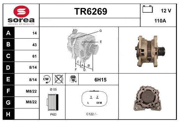 Alternateur SERA TR6269