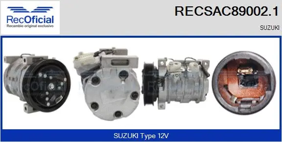 Compresseur, climatisation RECOFICIAL RECSAC89002.1