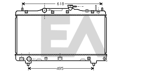 Radiateur, refroidissement du moteur EACLIMA 31R71126